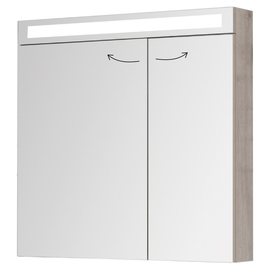 Зеркальный шкаф Dreja MAX, 80 см, 4 полки, дуб кантри, 77.9010D - фото, отзывы, цена